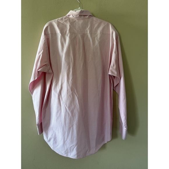Vineyard Vines Whale Shirt Mens Medium Pink  Gingham Check Button Down Shirt EUC - Picture 2 of 12